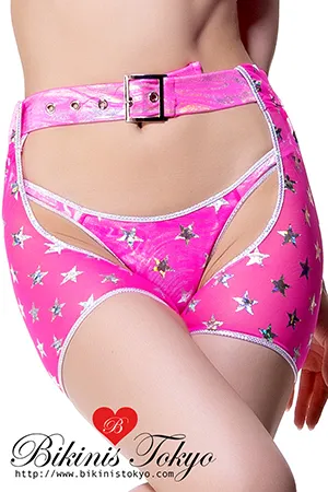 キラキラスターチャップスボトム・ピンク