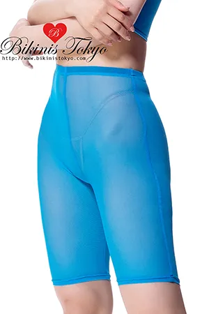 ハーフレギンス ・ターコイズメッシュ