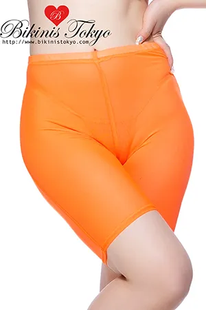 ハーフレギンス ・オレンジメッシュ