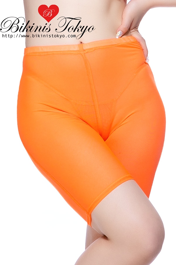 ハーフレギンス ・オレンジメッシュ