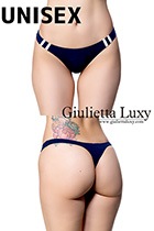 【ユニセックス】ヨリセル素材ラインショーツTバック・ネイビー|パンティ・ショーツ|下着・ランジェリー