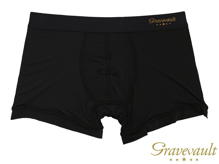 【メンズ】gravevault Shotボクサーショーツ・プレーン・ブラック