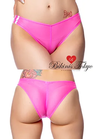 シースルー素材センターシャーリング食い込み加工ブルマ・ピンク