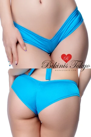 極浅ヒップハングボトム_・ブルー