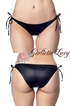 フェリカ素材タイサイドフルバックショーツ・ブラック|パンティ・ショーツ|下着・ランジェリー