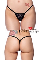 レースのTバックショーツ・ブラック|パンティ・ショーツ|下着・ランジェリー