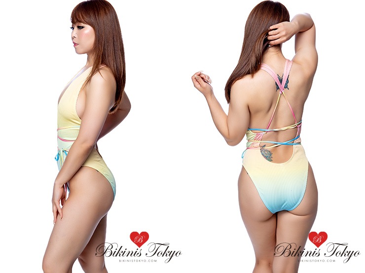 パステルカラフルワンピース水着