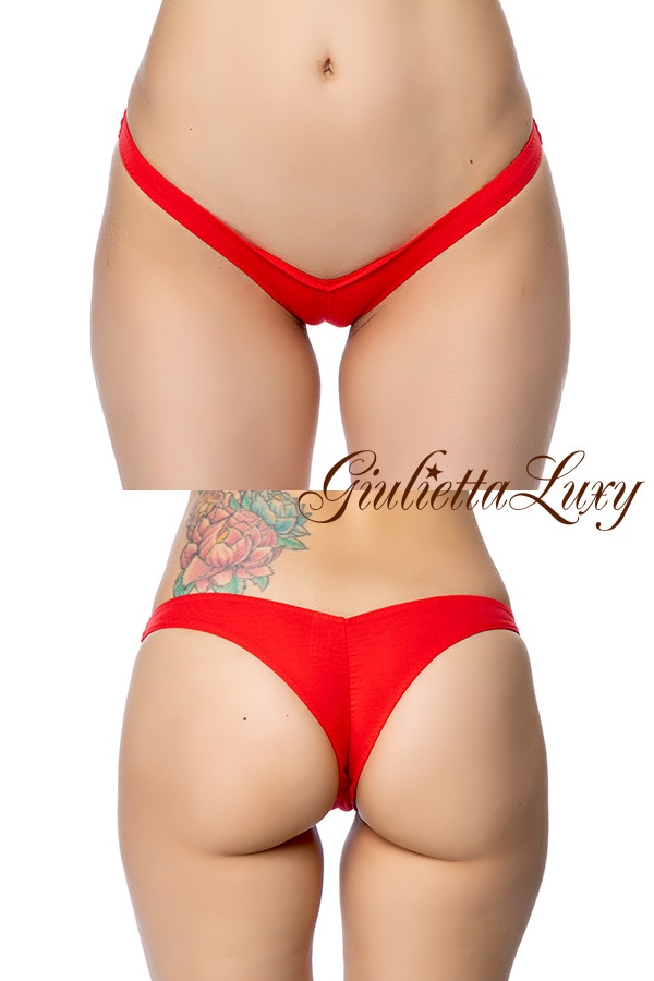 極浅食い込みショーツ・レッド