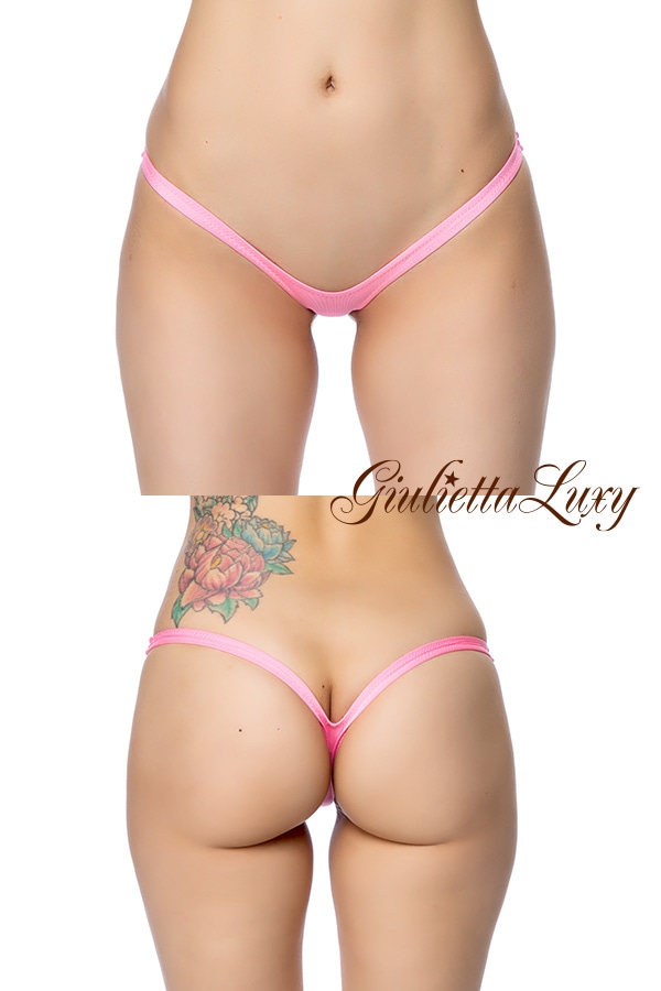 極小極浅ハイレグマイクロショーツ・ピンク