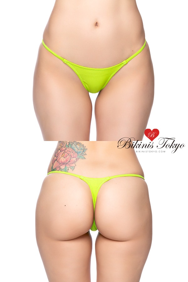 マットカラーシンプルTバックショーツ・グリーン