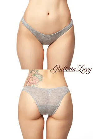 ヨリセル素材ローライズショーツ・グレー