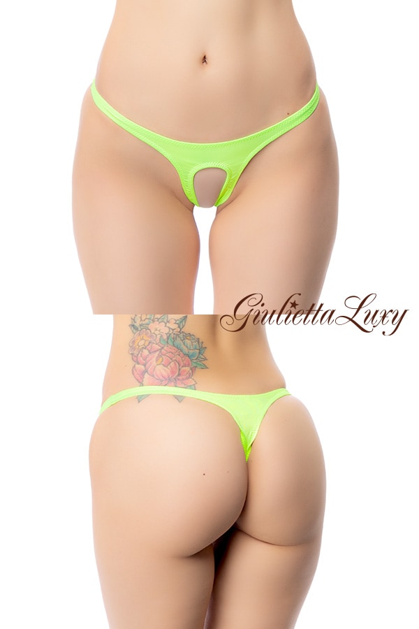 【ユニセックス】フロントOカットショーツ・ライム