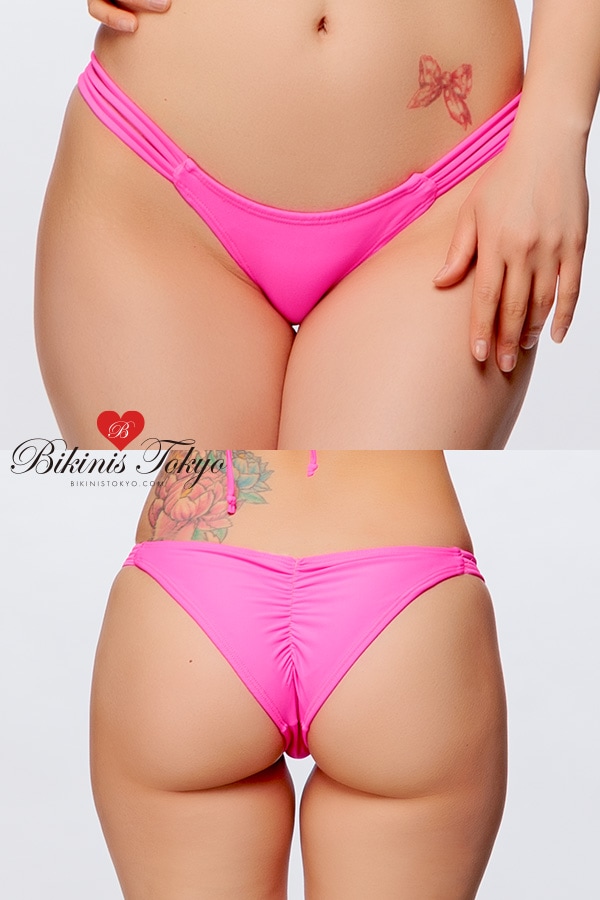 サイドスリングスクラッチボトム・ネオンピンク