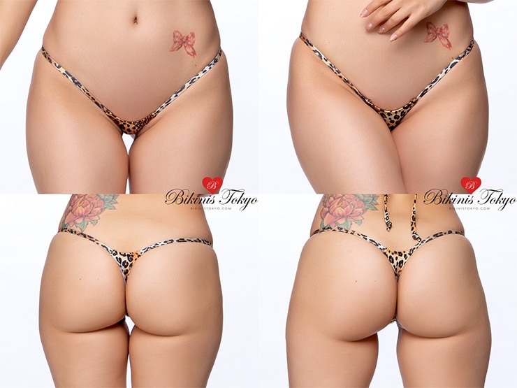 【BikinisTokyoオリジナル】極小マイクロTバックショーツ・レオパード