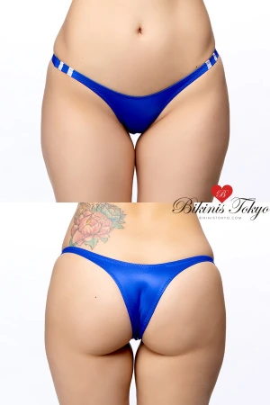 サイド細めリオバックブルマショーツ・ブルー