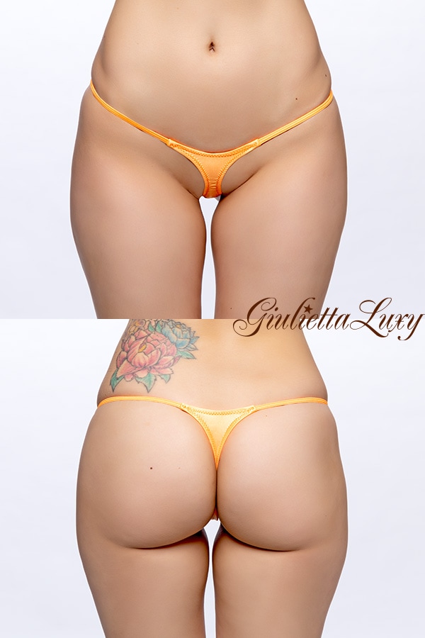 ハギなしティアドロップTバックショーツ・オレンジ