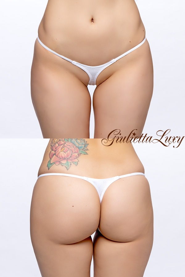 ハギなしティアドロップTバックショーツ・ホワイト