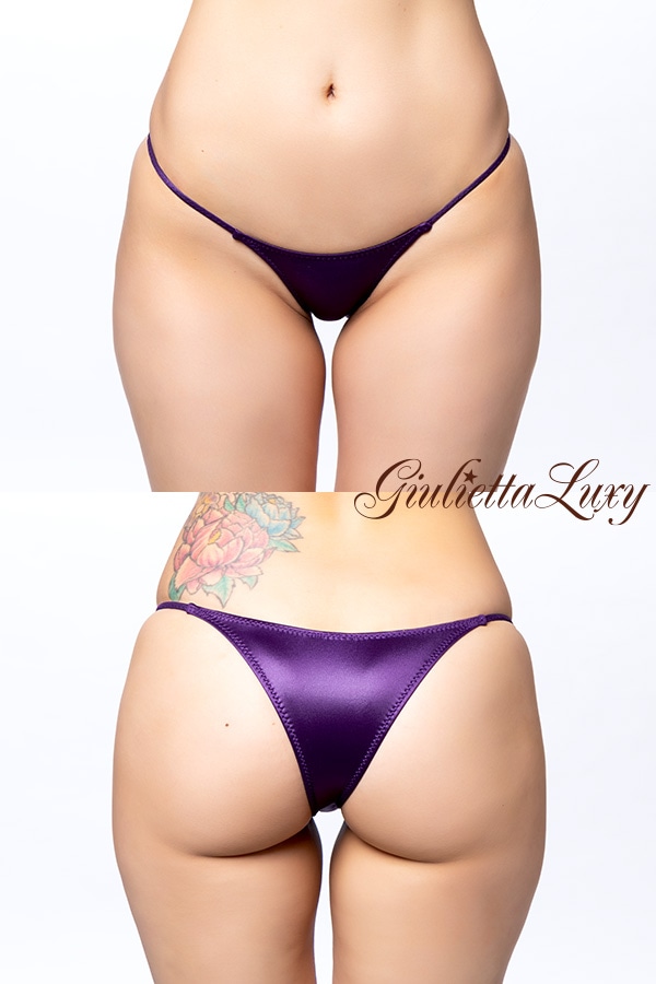 光沢リオバックショーツ・ディープパープル