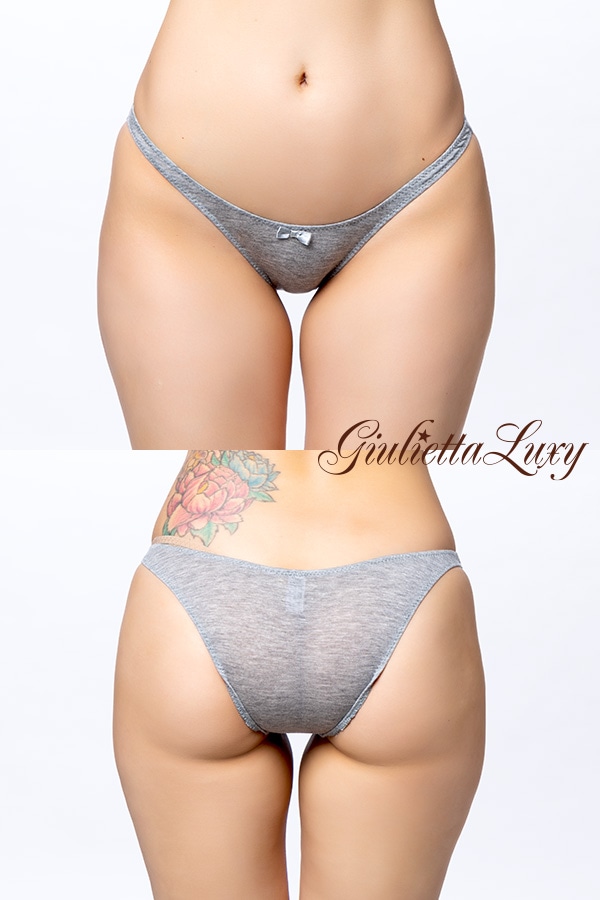 【ユニセックス】ヨリセル素材ローライズショーツ ・グレー