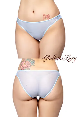 【ユニセックス】スケスケブルマライン入りショーツ・ベビーブルー