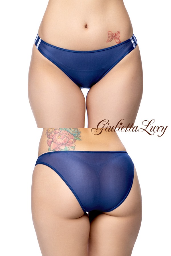 【ユニセックス】スケスケブルマライン入りショーツ・ネイビー