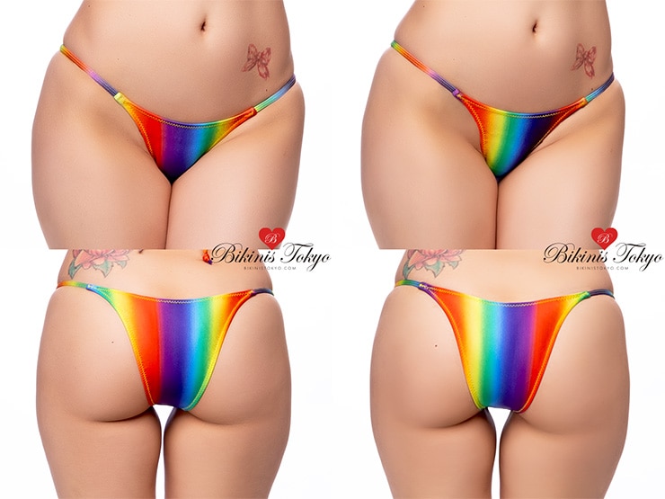パターンハーフバックショーツ・レインボー