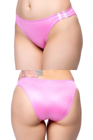 【ユニセックス】スーパーウェット素材ラインブルマフルバックショーツ・ピンク