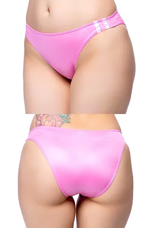 【ユニセックス】スーパーウェット素材ラインブルマフルバックショーツ・ピンク