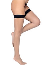 カラーガーターシリコングリップニーハイストッキング・ブラック|サイハイ・ニーハイストッキング|ストッキング・タイツ・靴下