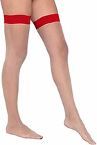 カラーガーターシリコングリップニーハイストッキング・レッド|サイハイ・ニーハイストッキング|ストッキング・タイツ・靴下