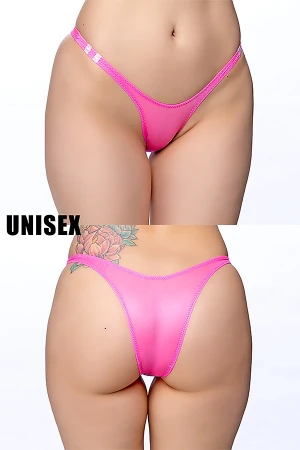 【ユニセックス】すけすけシースルーブルマ風ハーフバックショーツ・ピンク