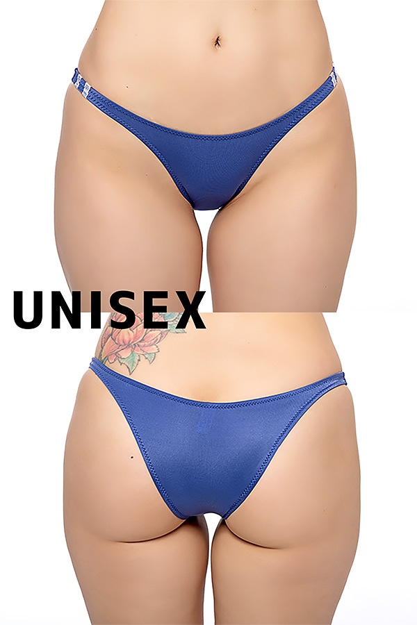 【ユニセックス】ローライズブルマ風ハーフバックショーツ・ネイビー