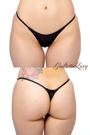 ローライズTバックショーツ・ブラック