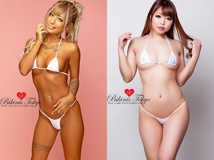 Wet素材マイクロビキニ・ホワイト