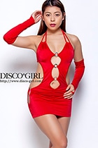 フロント＆サイドリング付きマイクロミニ ボディコン・レッド|ボディコン|ボディコン・ワンピース