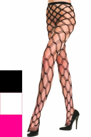Wクロス網パンストストッキング