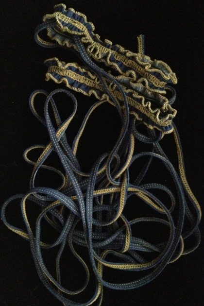 ガーター付き レッグロープ2本セット・デニム