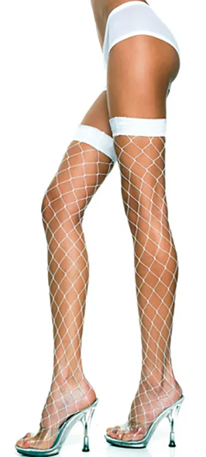 シンプルガーター網タイツ　粗め