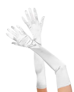 Extralongサテングローブ・ホワイト