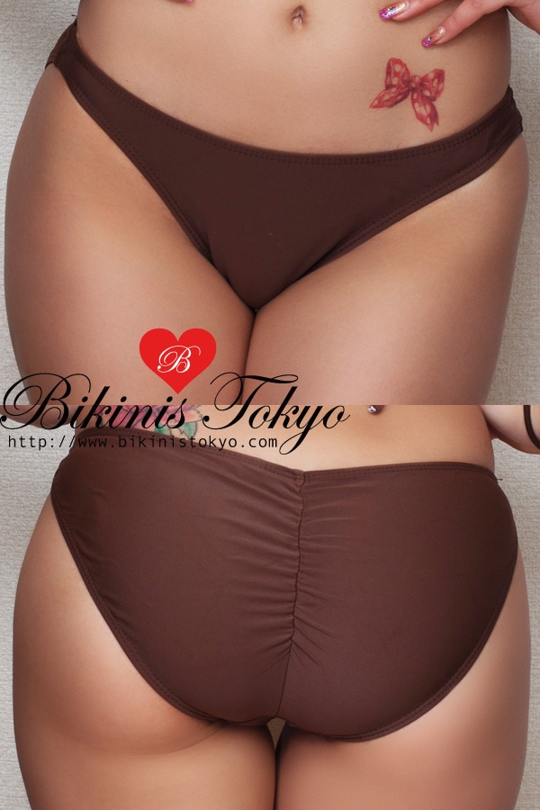 クランチ加工フルバックボトム・チョコレートブラウン