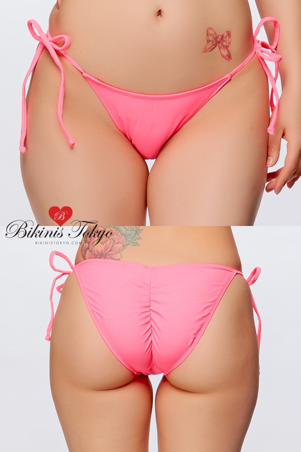 タイサイドクランチ加工ボトム・ウォーターメロンピンク