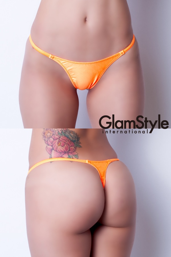 【ユニセックス】シンプルTバック・オレンジ