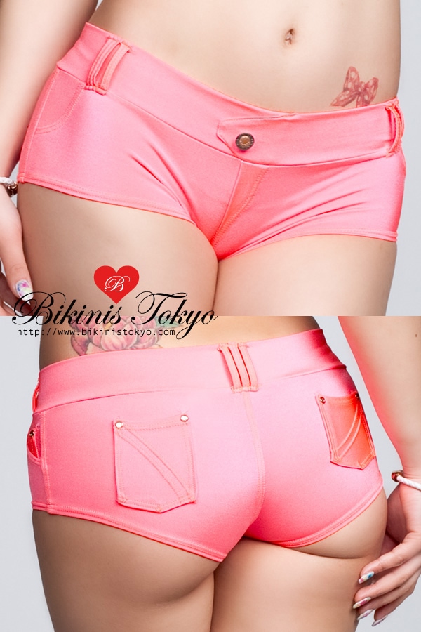 マイクロミニ ホットパンツ・コーラル