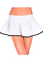 ストライプwavyスカート・ホワイトブラック|ミニスカート|ボトムス