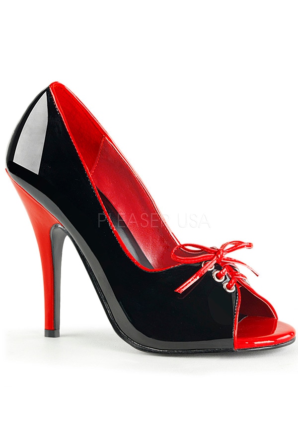 [ Pleaser プリーザー ] 5インチハイヒール サンダル ミュール/オープントゥスポーティヒール SED216/BR ・レッド