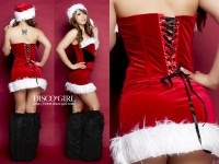 コルセット＆スカートサンタクロース2点セット|クリスマス|コスプレ