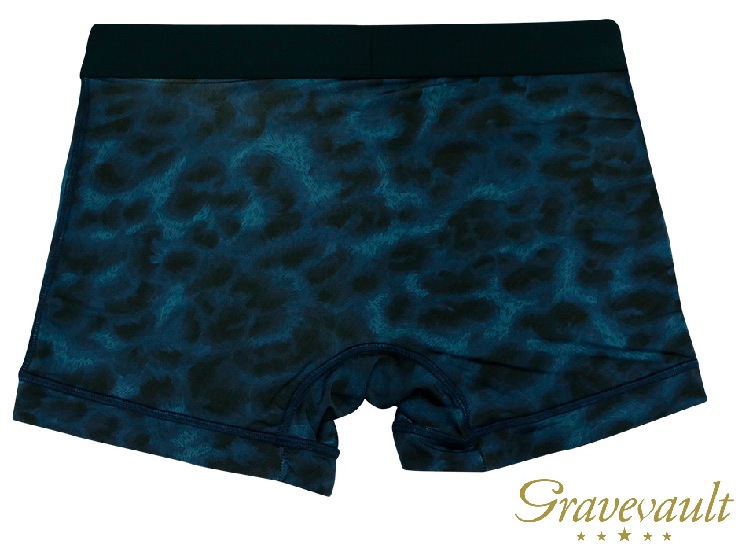 【メンズ】gravevault Shotボクサーショーツ・Leopard・ネイビー