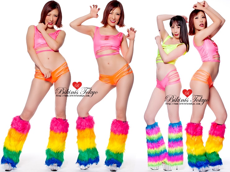 レインボーファーレッグカバー