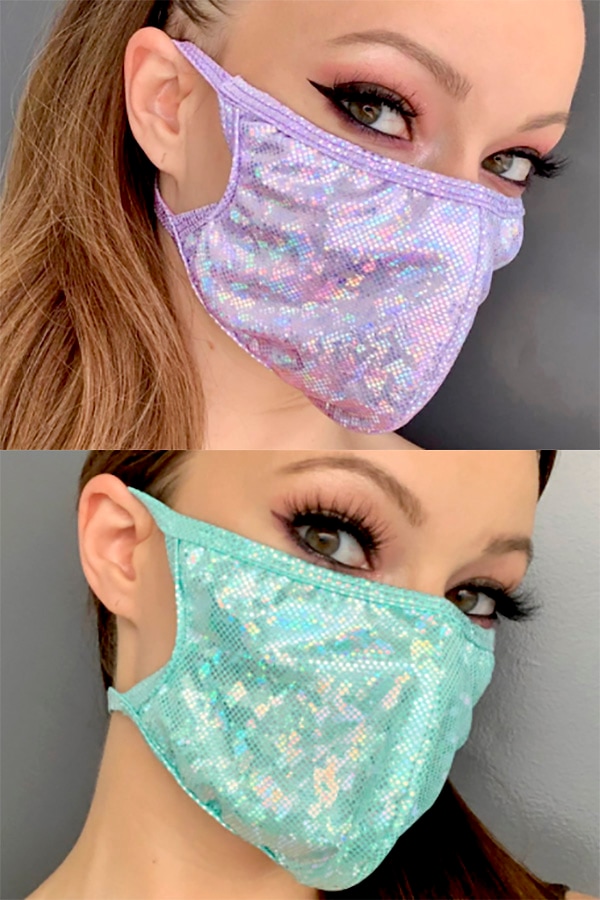 キラキラ布マスク