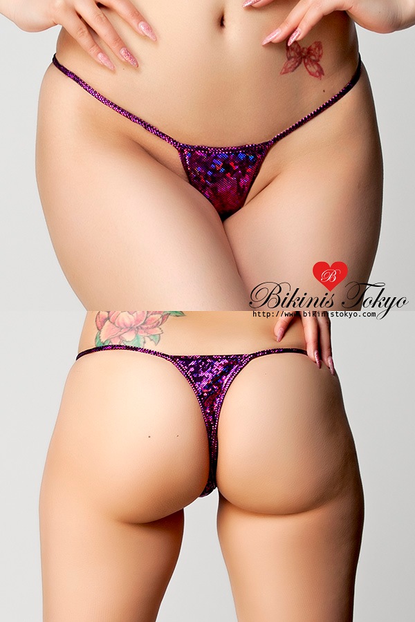 ミニTバックショーツ・パープル